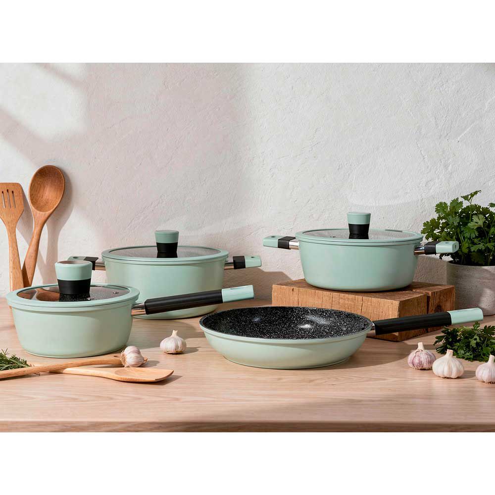 Batería de Cocina KW Soho 7 Piezas Mint