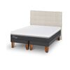 Cama Europea CIC Base Dividida King Ortopedic Advance + Respaldo Ebro