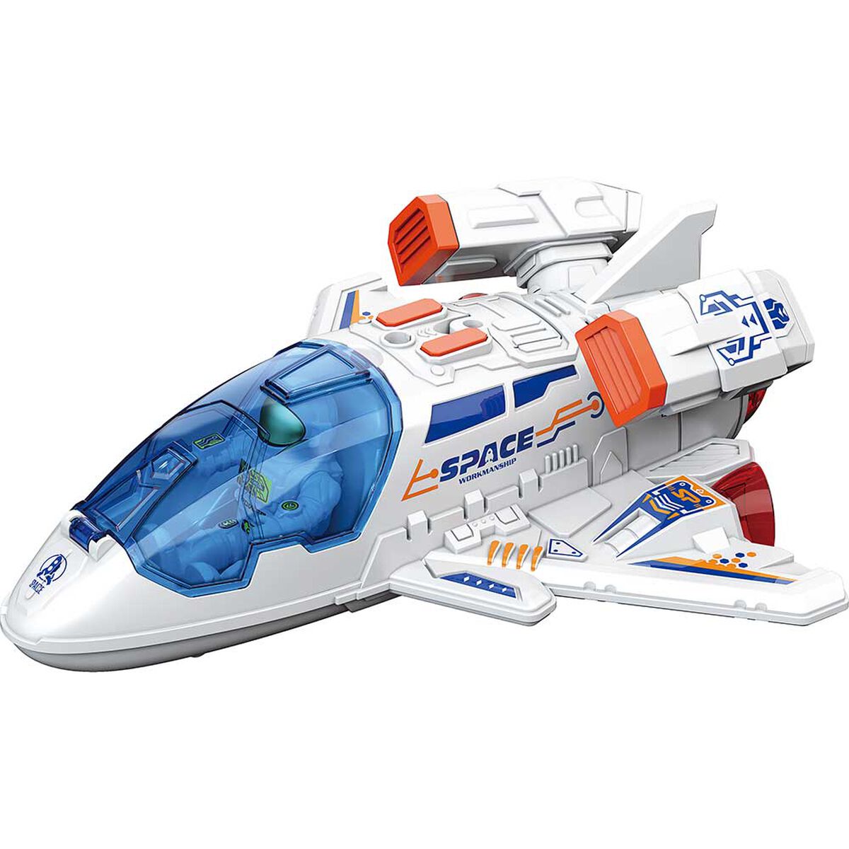 Nave Espacial Shuttle con Luz y Sonido Motor Glory Bright