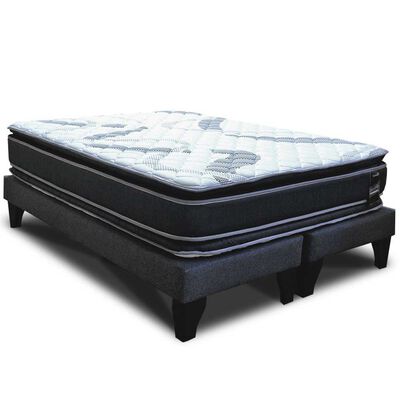 Cama Europea Sleepwell Base Dividida King Dual Side