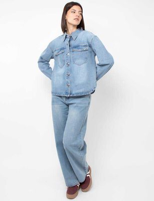Imagen 2 del producto Chaqueta Denim Mujer Fiorucci Celeste