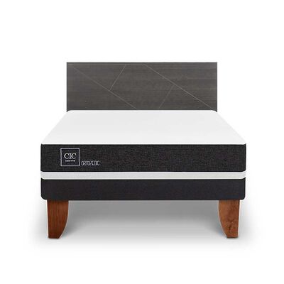 Imagen 1 del producto Cama Europea CIC 2 Plazas Ortopedic + Respaldo Villarrica