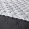 Cama Europea Rosen 1 Plaza Wave + Respaldo + Velador Tabor Grafito