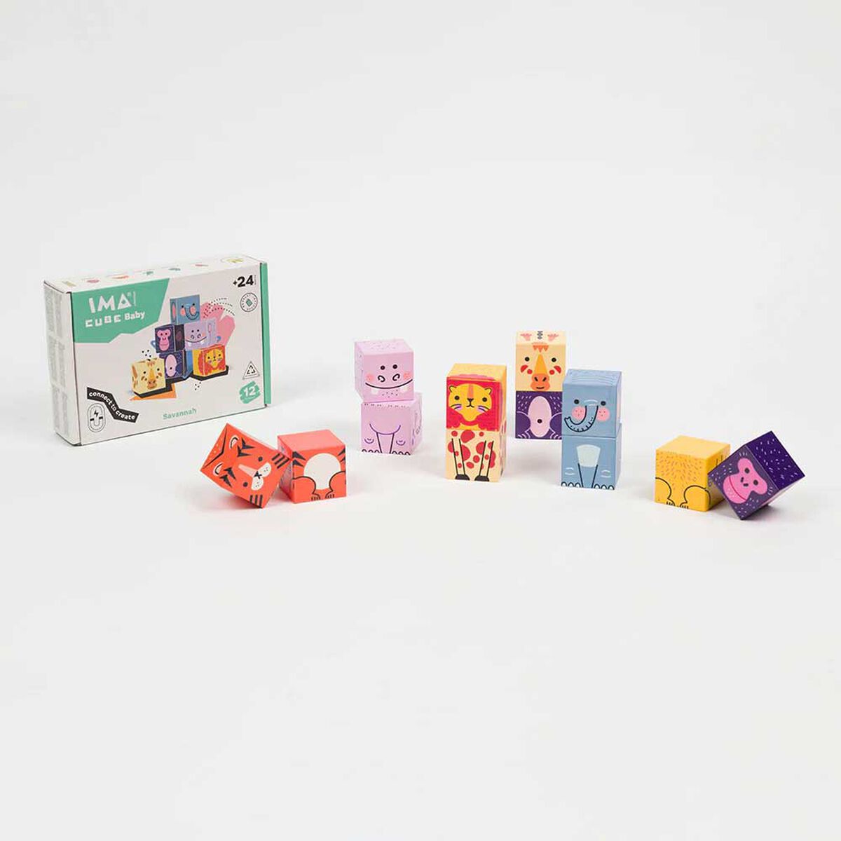 Juego Magn&eacute;tico Imacube Baby - Savannah