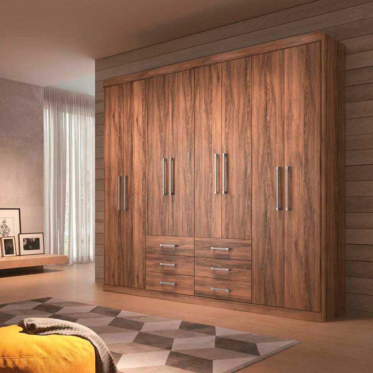 Cl&oacute;set Altavision Master 8 Puertas 6 Cajones Caf&eacute;