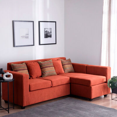Seccional Muebles MPR Jazm&iacute;n 4 Cuerpos Terracota