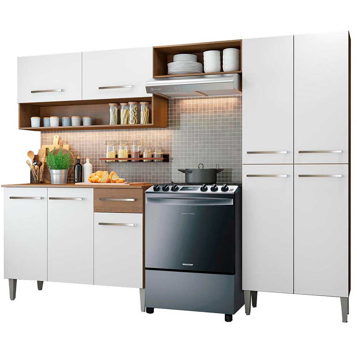 Mueble de Cocina Vekkahome Emilly Blanco