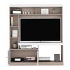 Estante TV TuHome Dante Hasta 65" Taupe Y Fresno