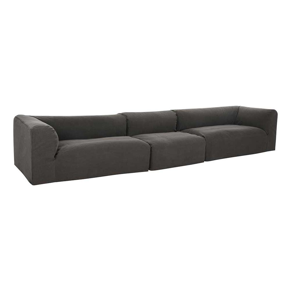 Seccional CIC Relax Sillón 1 Cuerpo + Dos Sofás 2 Cuerpos Gris