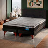 Cama Europea Flex 2 Plazas Dream Pro Box B/D + Respaldo Royal Negro