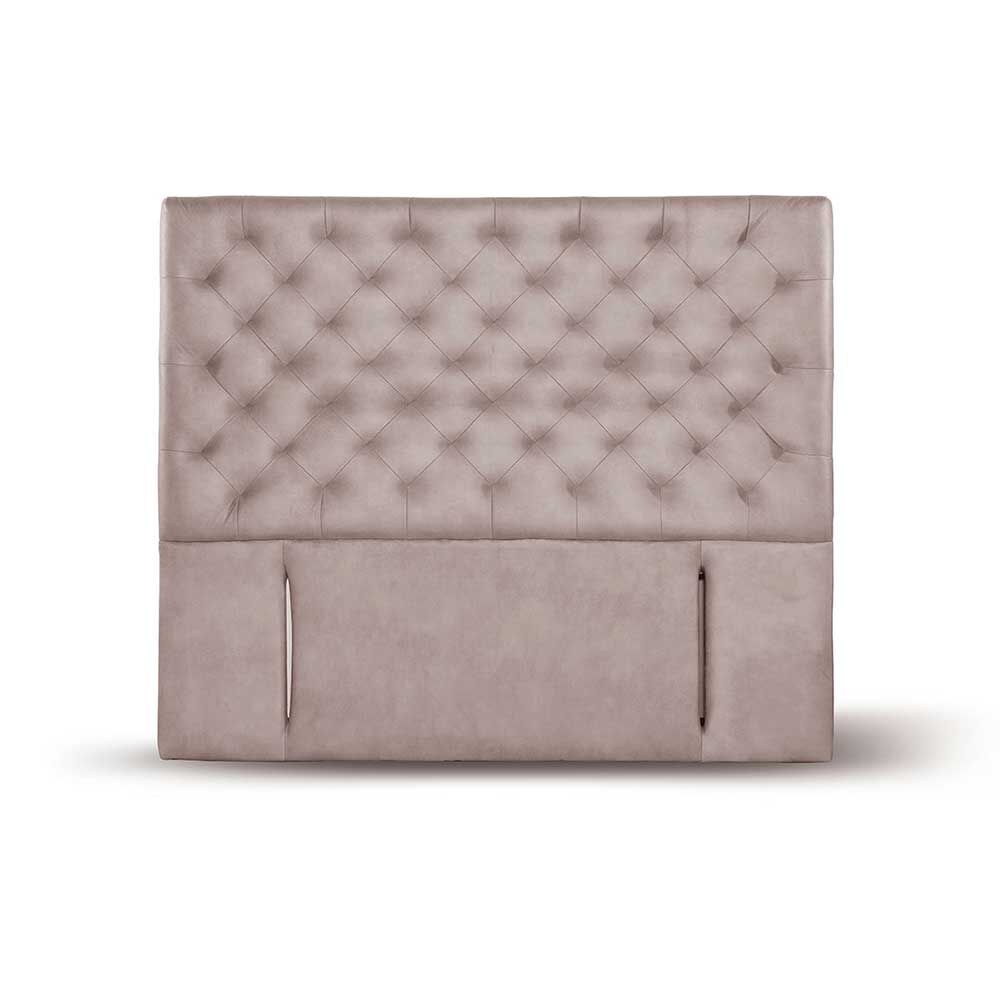 Respaldo Latam Home King Brescia Cuero Gris