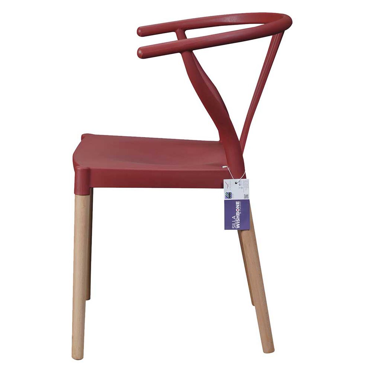 Silla Vincenzi Wishbone Rojo