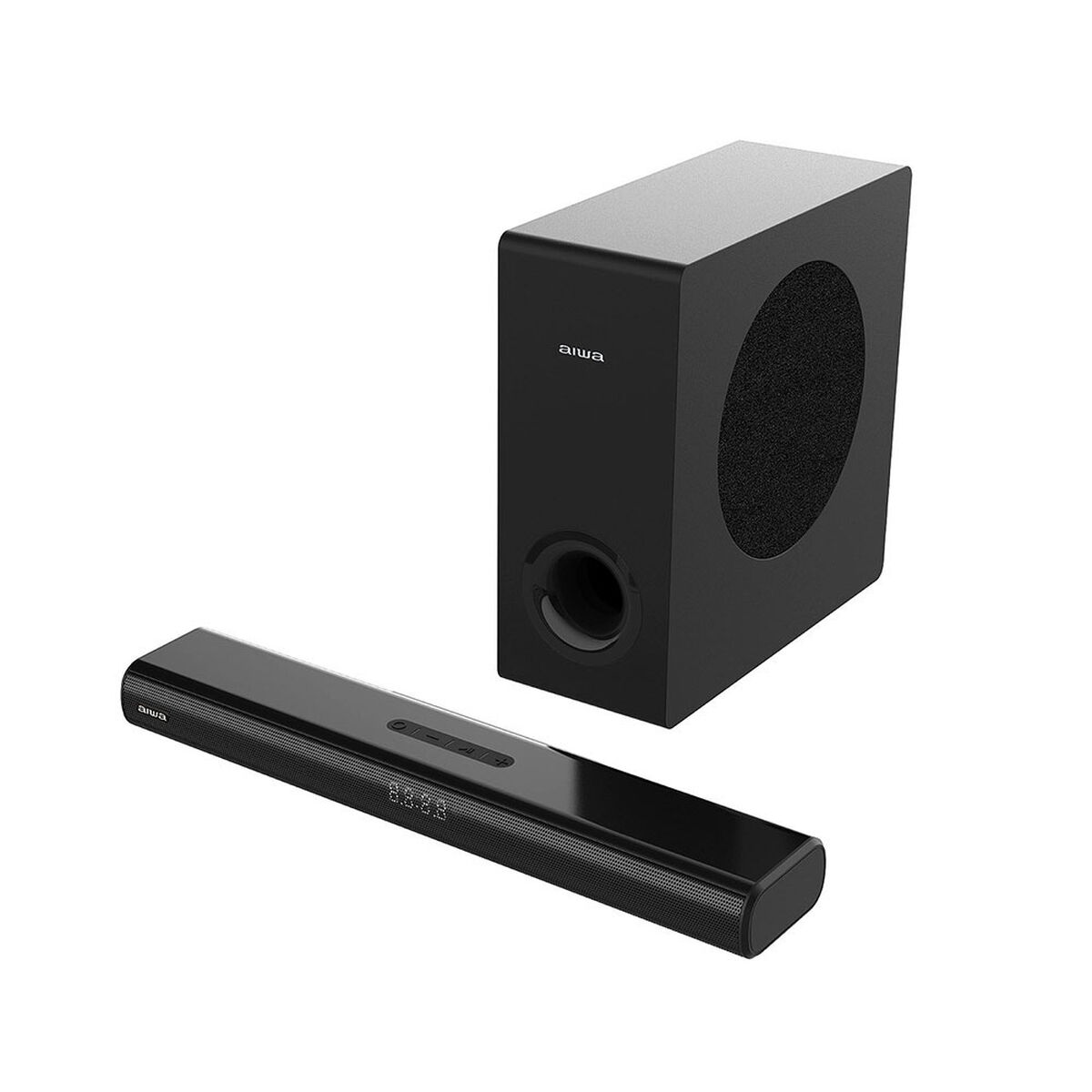 Barra De Sonido Aiwa Home Theaters 80w 2.1ch Aw-sbhc800w Negro 20hz-20khz