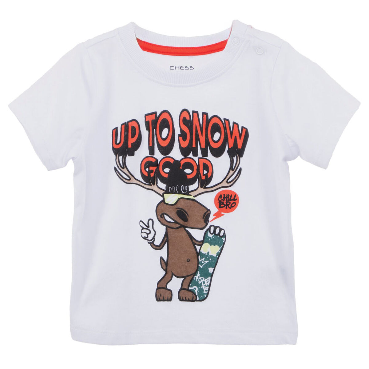 Polera Dino Navidad de Algodón Chess Baby