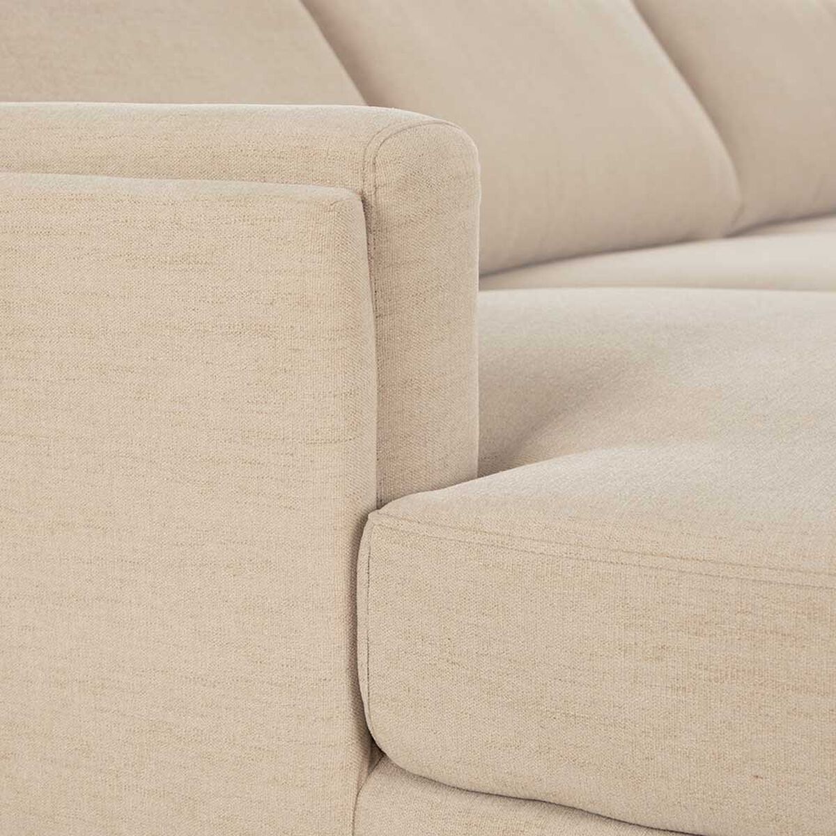 Sof&aacute; Seccional Izquierdo CIC Maria Repreve 4 Cuerpos Beige