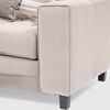 Sofá Seccional Izquierdo Living Factory Milan 3 Cuerpos Beige
