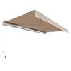 Toldo Terraza Retractil con Brazo Vincenzi 300 x 250 cm Beige