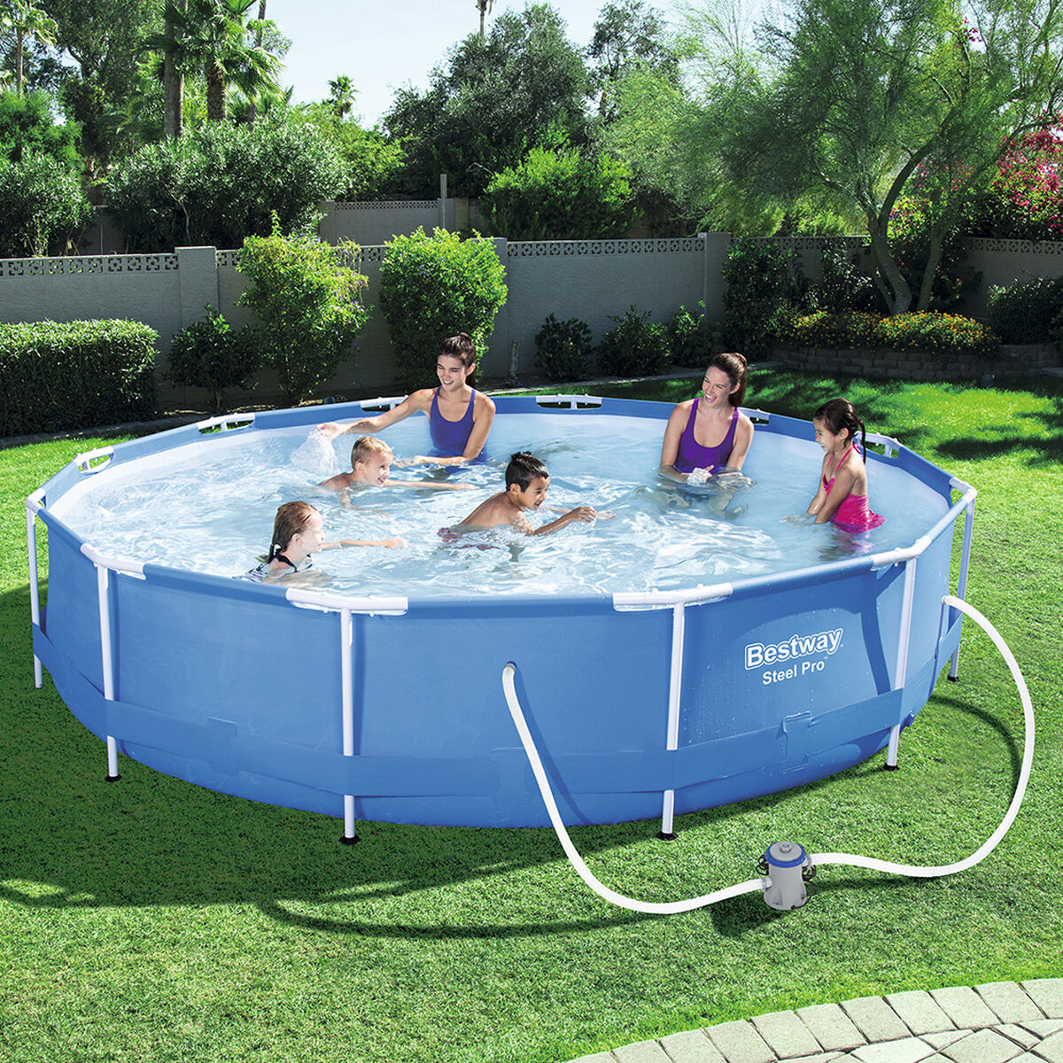 Piscina Estructural Bestway Redonda con Filtro