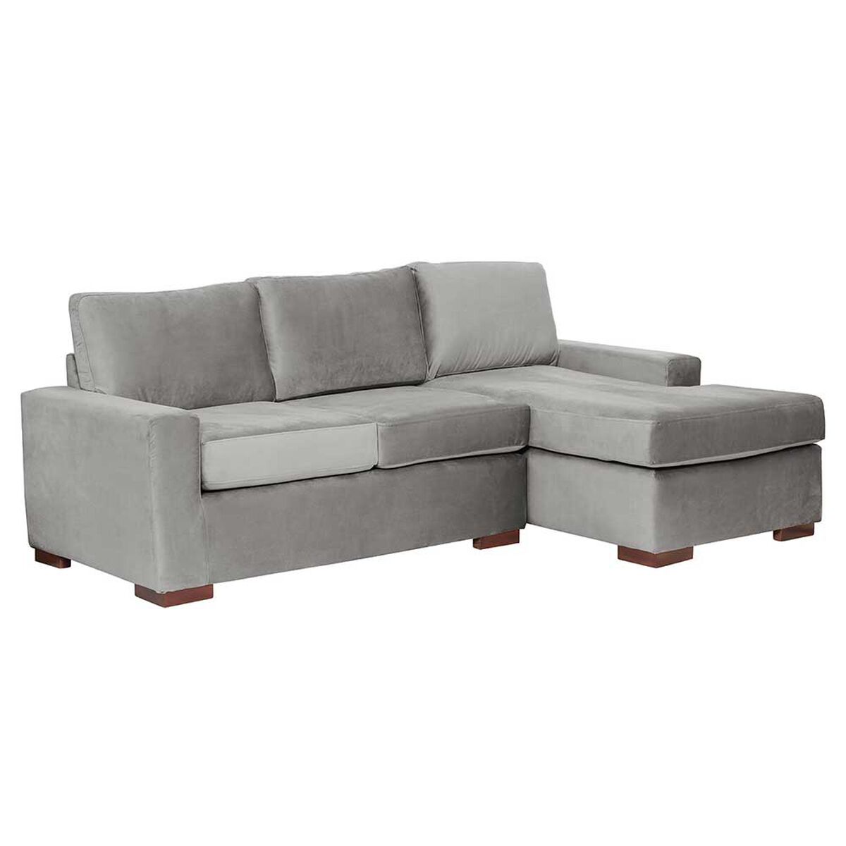 Sofá Seccional Derecho Latam Home Livorno 3 Cuerpos Gris