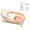 Bañera Plegable con Termómetro Cojin y más Accesorios Rosada