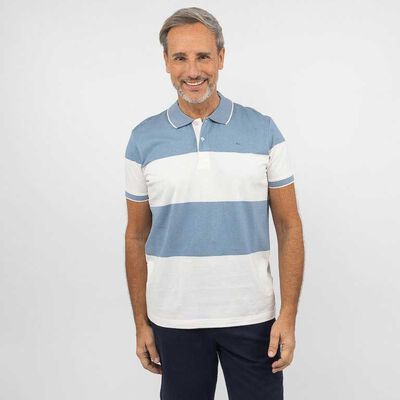 Polera Piqué Manga Corta Hombre Portman Club Blanco, Crema, Navy, Verde