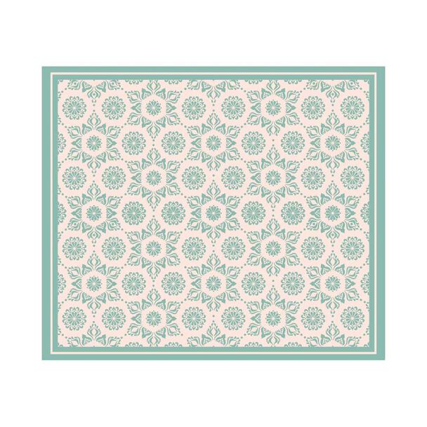 Alfombra Davanti Flor Hindu Turquesa 140 x160 Flor Hindu Turquesa