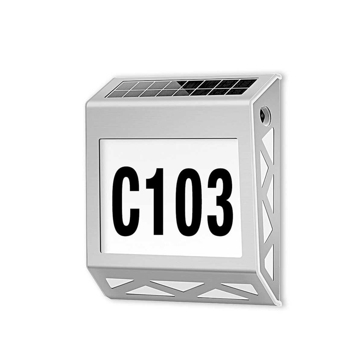 Aplique Solar Contra Agua Con Numeros De Casa Pro Outdoor
