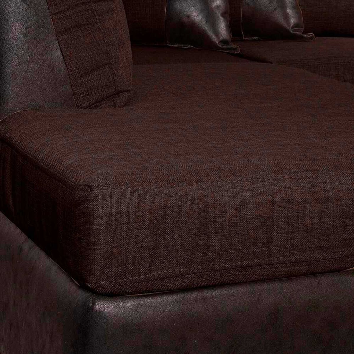 Seccional Black Factory Donato 3 Cuerpos Caf&eacute;