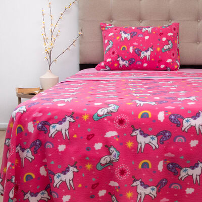 Imagen 1 del producto Sábana de Polar Doral 1,5 Plazas Senses Unicornio