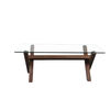 Mesa de Centro Spazzio Cross Nogal