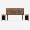 Cama Europea Rosen Base Dividida 2 Plazas New Style 6 + Respaldo + 2 Veladores