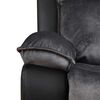 Sofá Reclinable Zoy Home Brunei 3 Cuerpos Negro