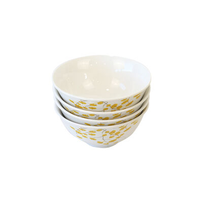 Imagen 2 del producto Set Bowls Doral Flor 4 Piezas Amarillo