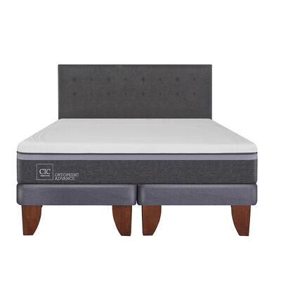 Imagen 1 del producto Cama Europea CIC King Ortopedic Advance + Respaldo Eufrates
