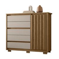 Zapatero Vekkahome Dueto 5 Cajones Café Beige