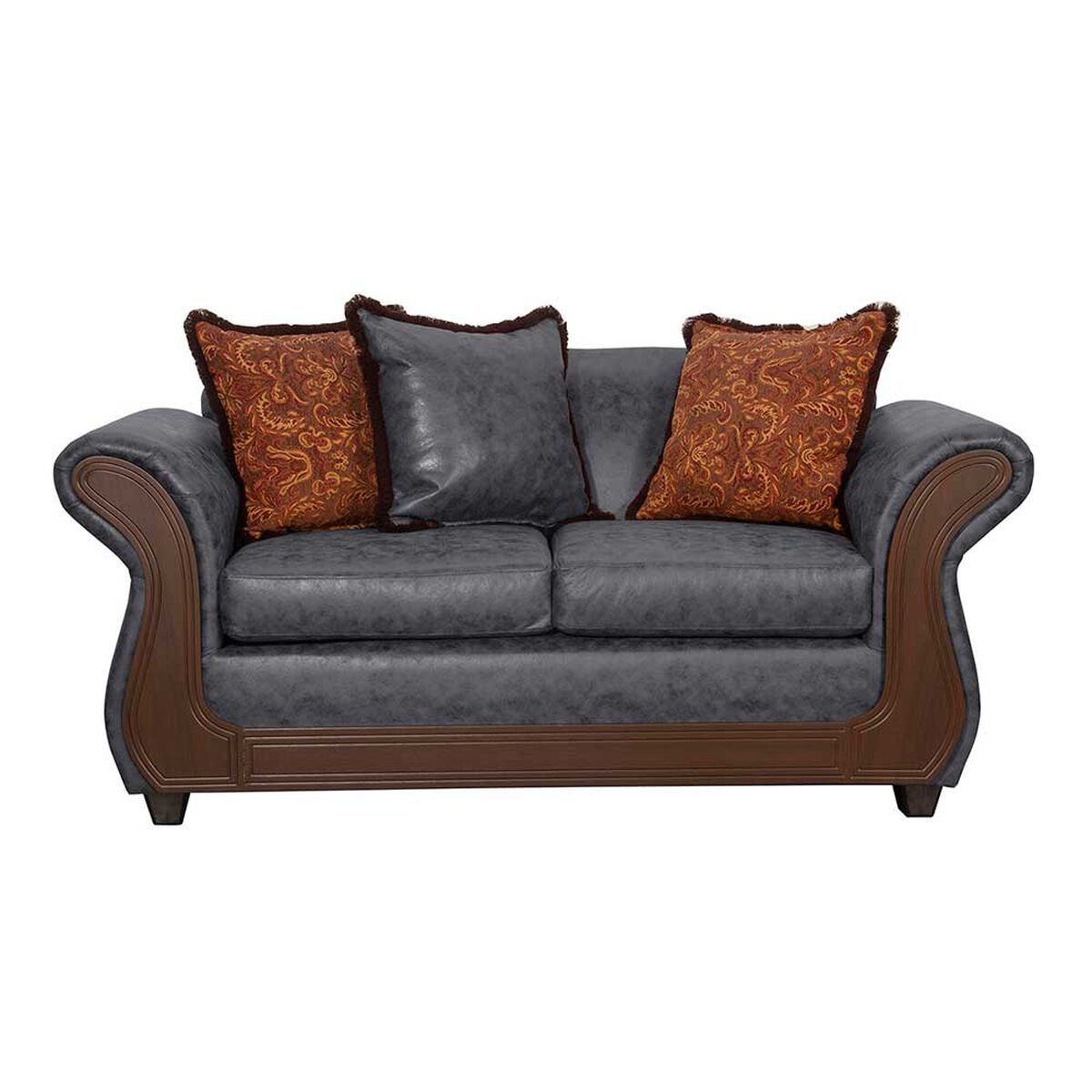 Juego de Living Black Factory Palermo 5 Cuerpos Gris