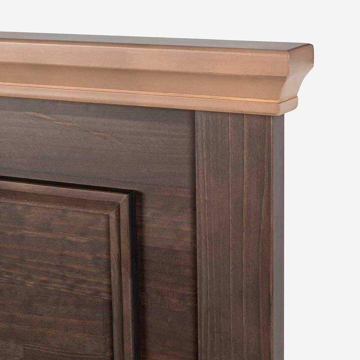 Cama Europea Rosen Base Dividida King Anna + Respaldo + 2 Veladores