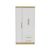 Closet Yardas Leticia 3 Puertas 2 Cajones Freij&oacute; Blanco