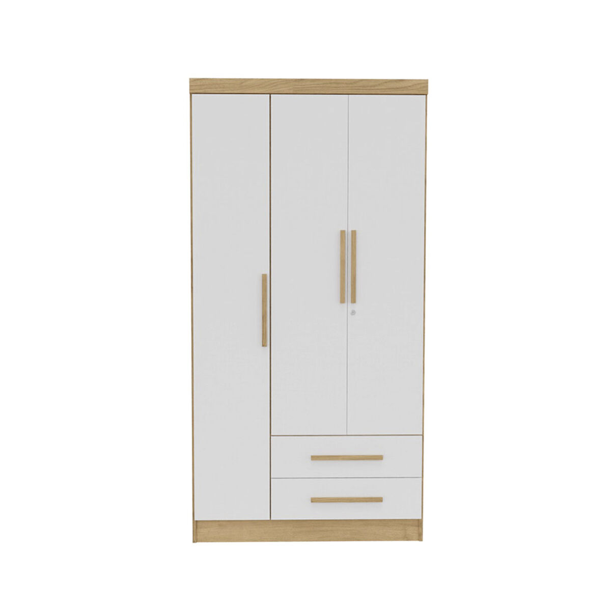 Closet Yardas Leticia 3 Puertas 2 Cajones Freij&oacute; Blanco