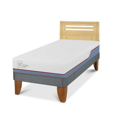 Imagen 2 del producto Cama Europea CIC 1,5 Plazas Excellence Plus + Respaldo Munich Mostaza