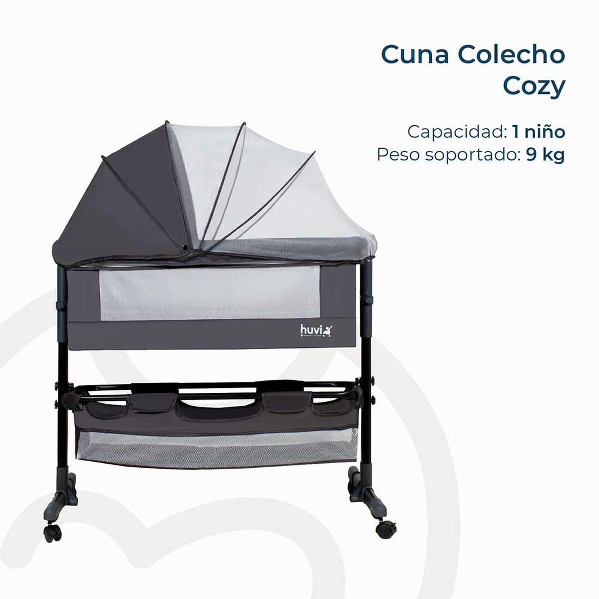 Cuna Cozy Negro Bebesit