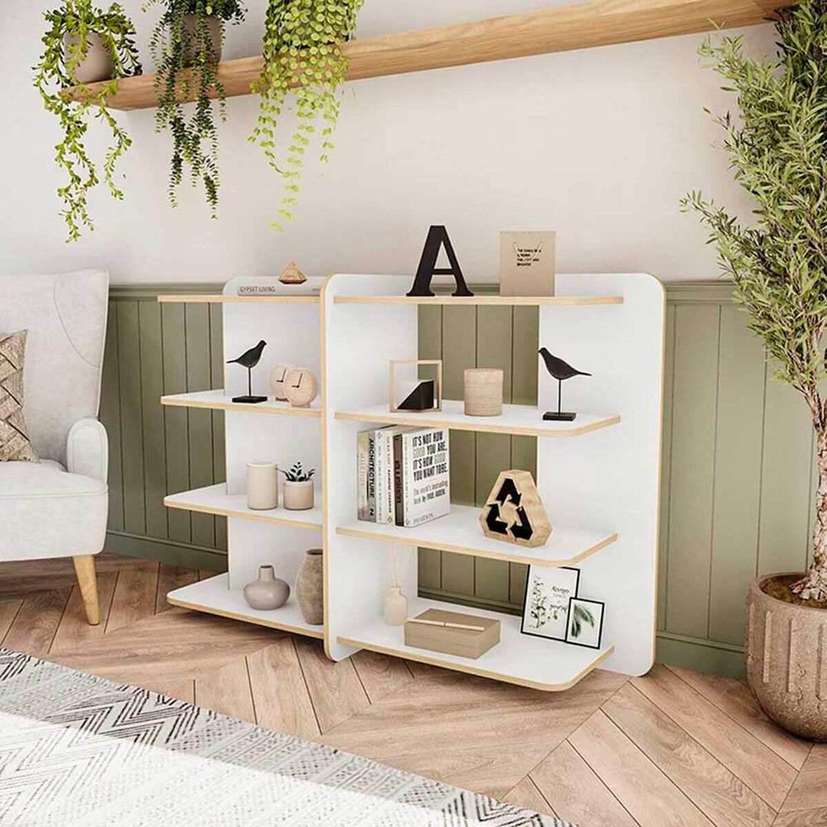 Estante Vekkahome Luna Blanco