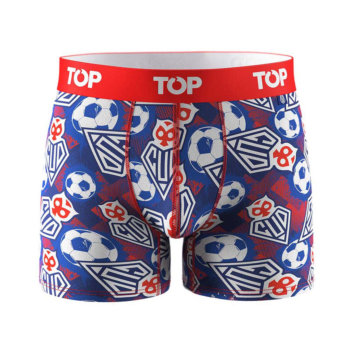 Pack 3 B&oacute;xer Medio Algod&oacute;n Universidad De Chile Hombre Top