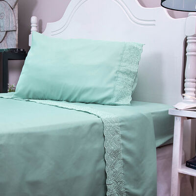 Imagen 2 del producto Juego de Sábanas Doral 1,5 Plazas Santorini Verde