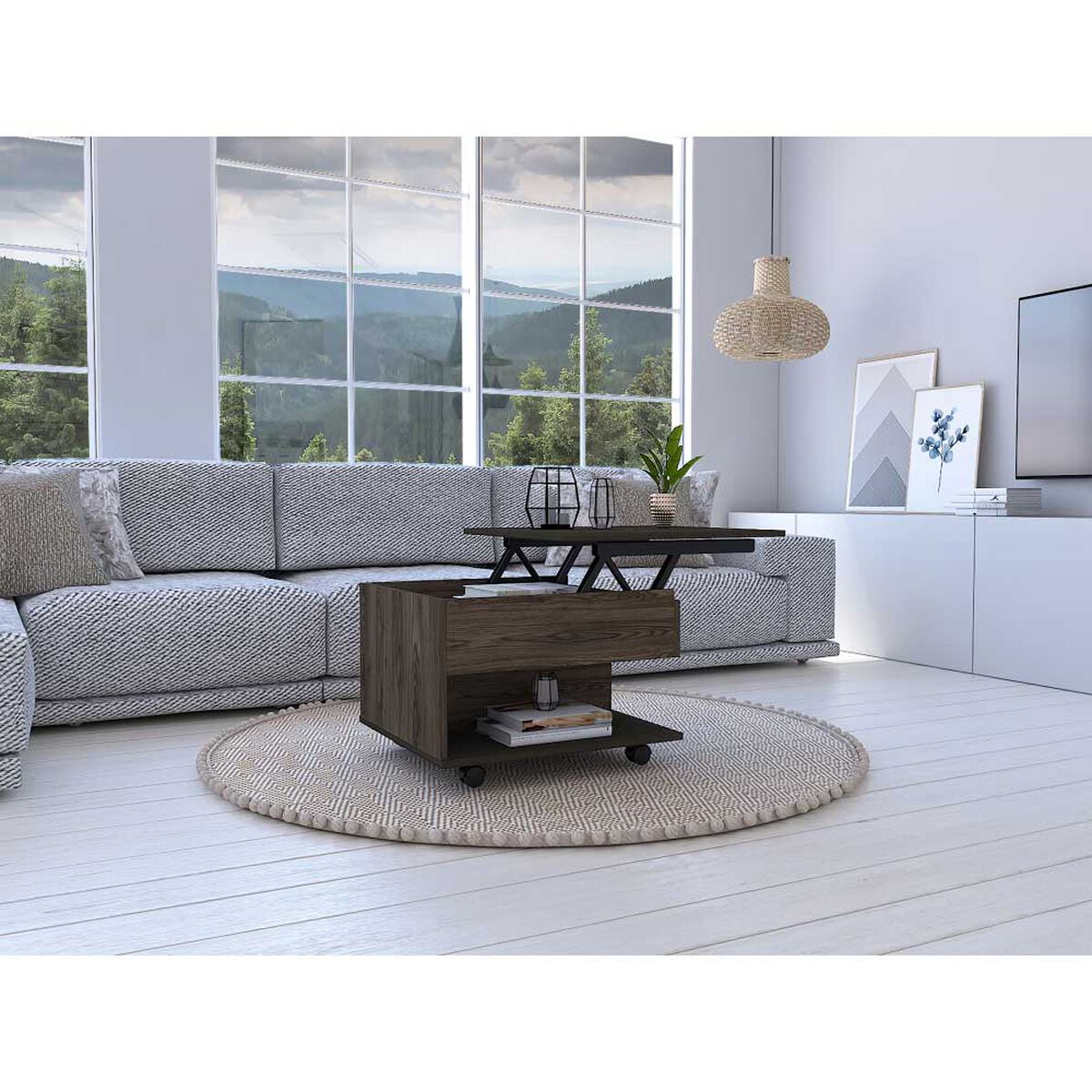 Mesa de Centro TuHome 5G-1 Co&ntilde;ac Wengue
