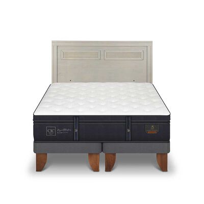 Imagen 1 del producto Cama Europea CIC Base Dividida King Grand Premium + Respaldo Milan Alpino