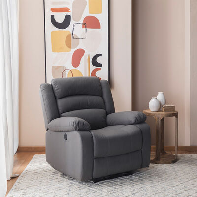 Bergere Reclinable Daniels New Praga  1 Cuerpos Gris