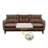 Sofá Living Factory Vintage 3 Cuerpos Café