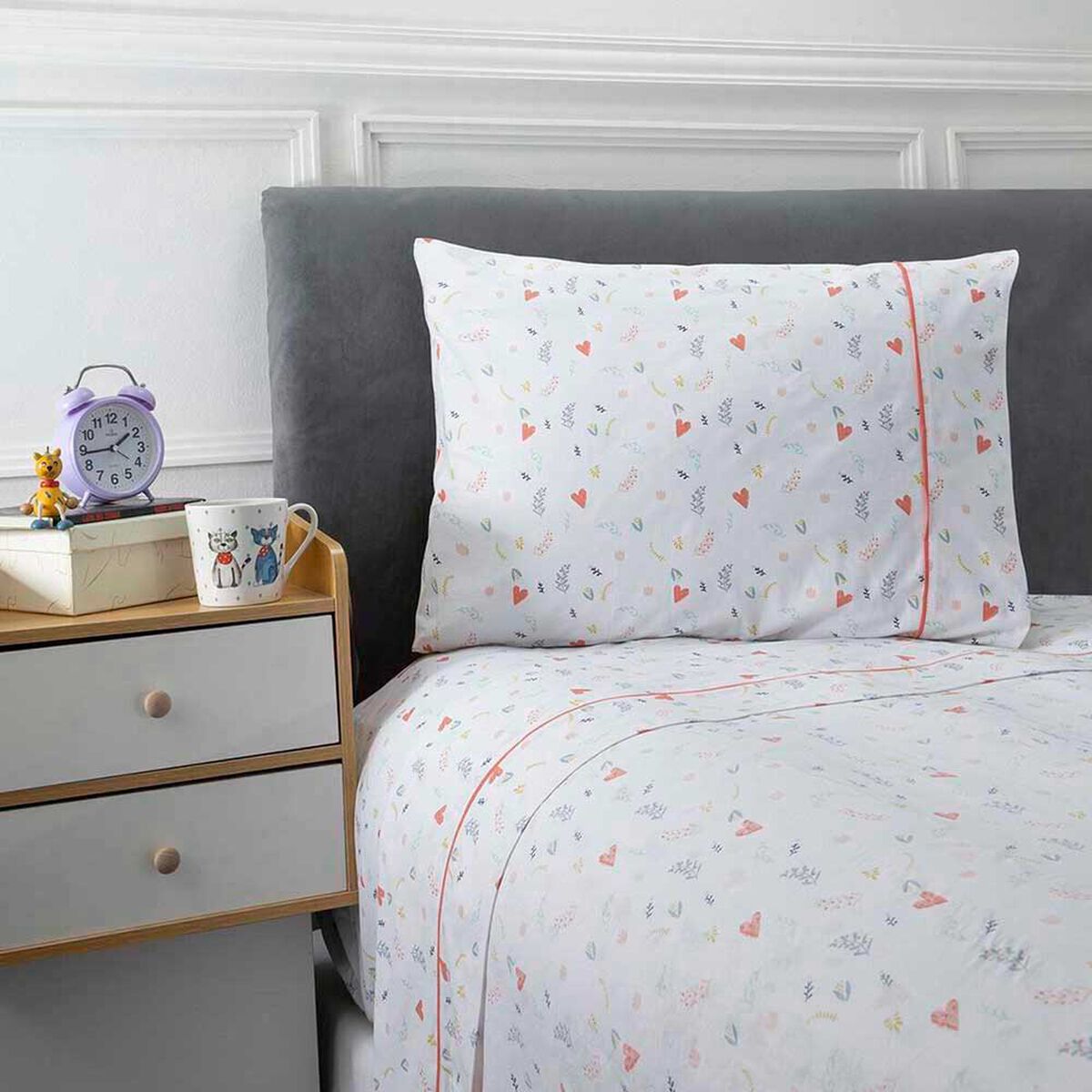 Juego de S&aacute;banas Infantil Casanova Kids 144 Hilos 1,5 Plazas Spring