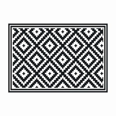Alfombra Davanti Rombos Black 70 x140 Rombos Black